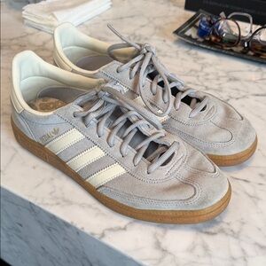 Adidas Gray and Cream Casual Sneakers